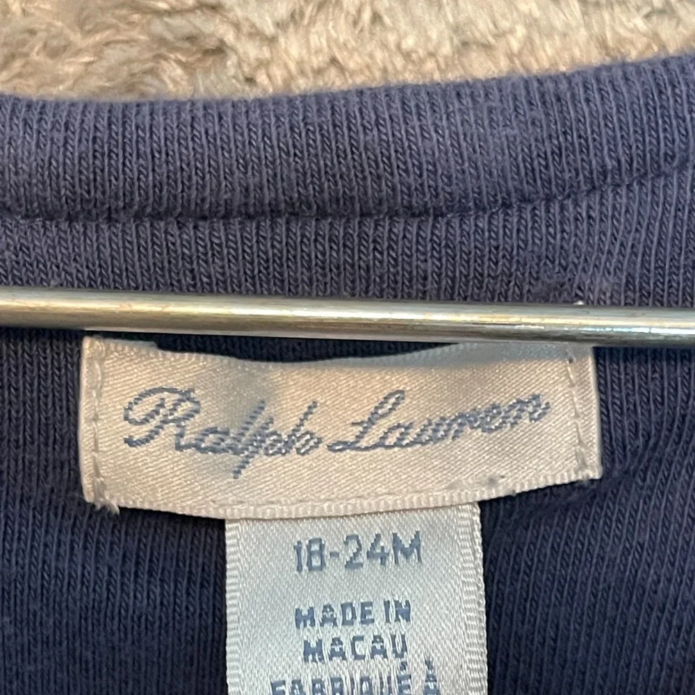 Ralph Lauren Baby Girls Terry Cloth Cover Up 18/24 Months Ruffled Elastic Waist